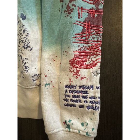 Dreamland Pullover Hoodie Small  Raised Embroidered Graffiti Colorful Street - Picture 9 of 16